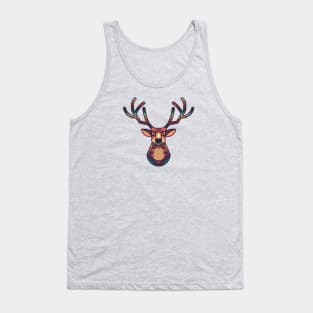 Deer artwork , deer design, deer art, deer colorful design, deer gift Tank Top